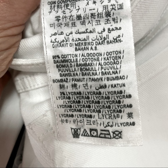 NWT Guess White Brittney Skinny Slim Jeans 28 - Picture 5 of 6